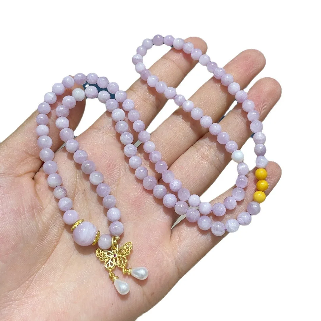Xiaohongshu Popular Purple Lithium Bracelet, High-end Exquisite Girl Heart Sweet Multi-circle Bracelet Women's Model