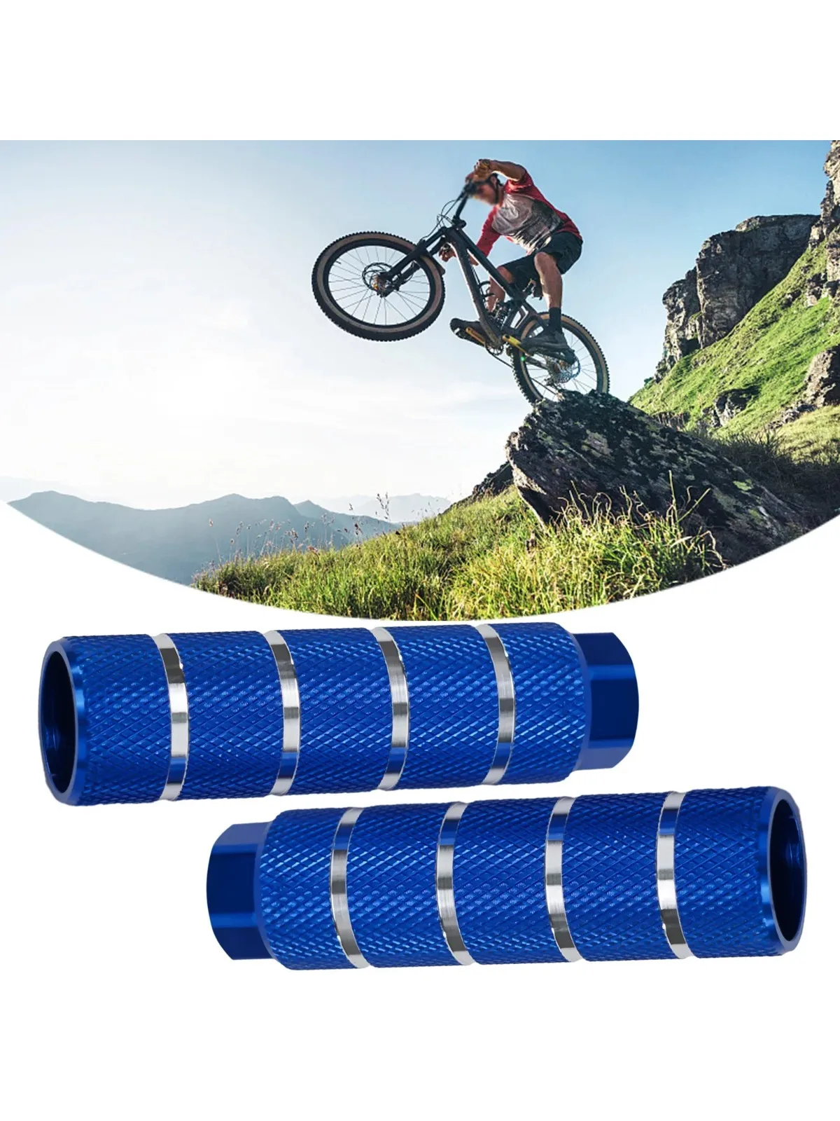 AliExpress Bike Pegs Aluminum Alloy Anti Skid Foot for BMX Bike Fit 3 8 Inch Axles Bicycle Pegs Anti Skid Foot Rest Peg 1pc