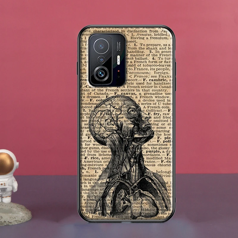Medical Human Organs Heart Art For POCO X5 X3 F5 Pro X4 F4 GT M5s C40 F3 Case For Xiaomi 13 Lite 12 11T 12T Pro 12X Cover