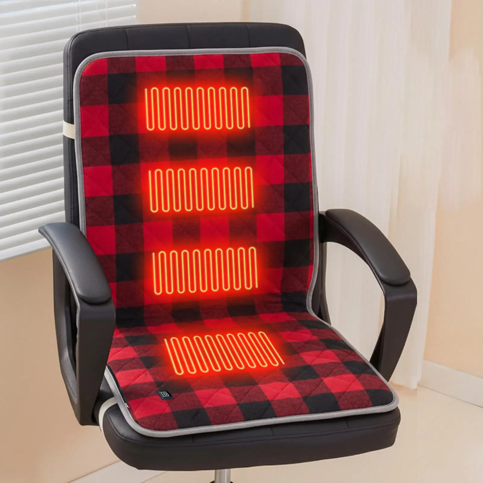 

USB Heating Pad 45x90cm USB Heated 3 Temperature Settings Fast Heating Thermal Seat Cushion for Home Apartment Office School Car