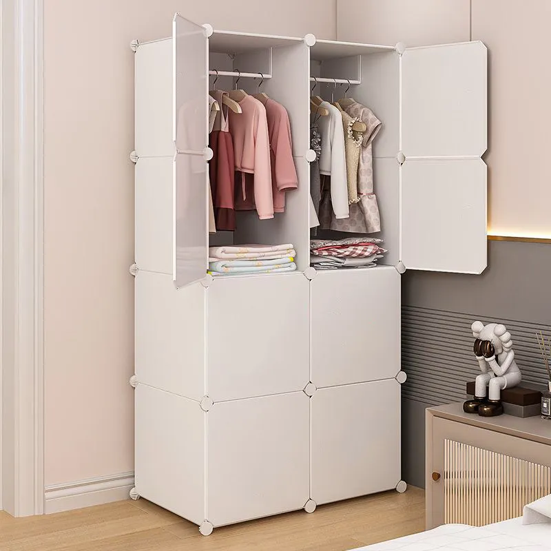 Organizer Partitions Wardrobe Storage Bedroom Clothes Cabinet Living Room Open Modern Wardrobe