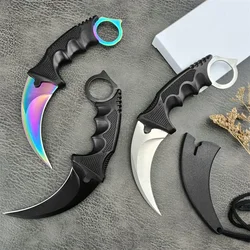 CSGO Counter Strike Claw Fixed Blade Knife 5Cr13Mov Steel ABS Handle Outdoor Tactical Hunting Survival Knives Pocket EDC Tools