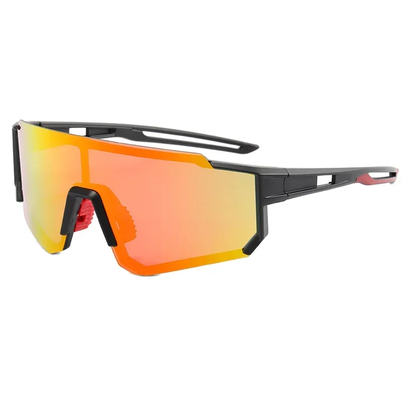 New Sunglasses Outdoor Sports Cycling Sunglasses UV-Proof Windproof Eye Protection Color-Changing Polarized Sunglasses