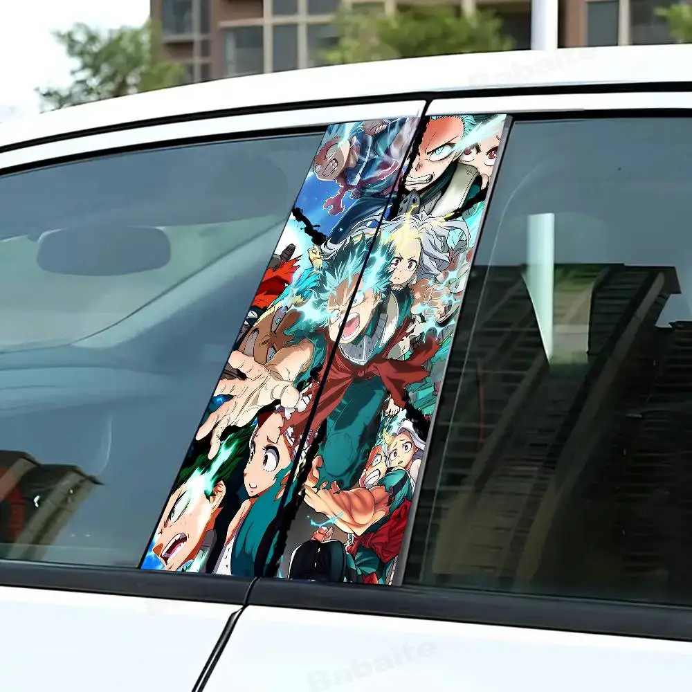 

My Hero Academia Self-adhesive Car Decal Car Stickers Auto B Pillar Waterproof Decor Cover Scratches Pillar Car Decoration