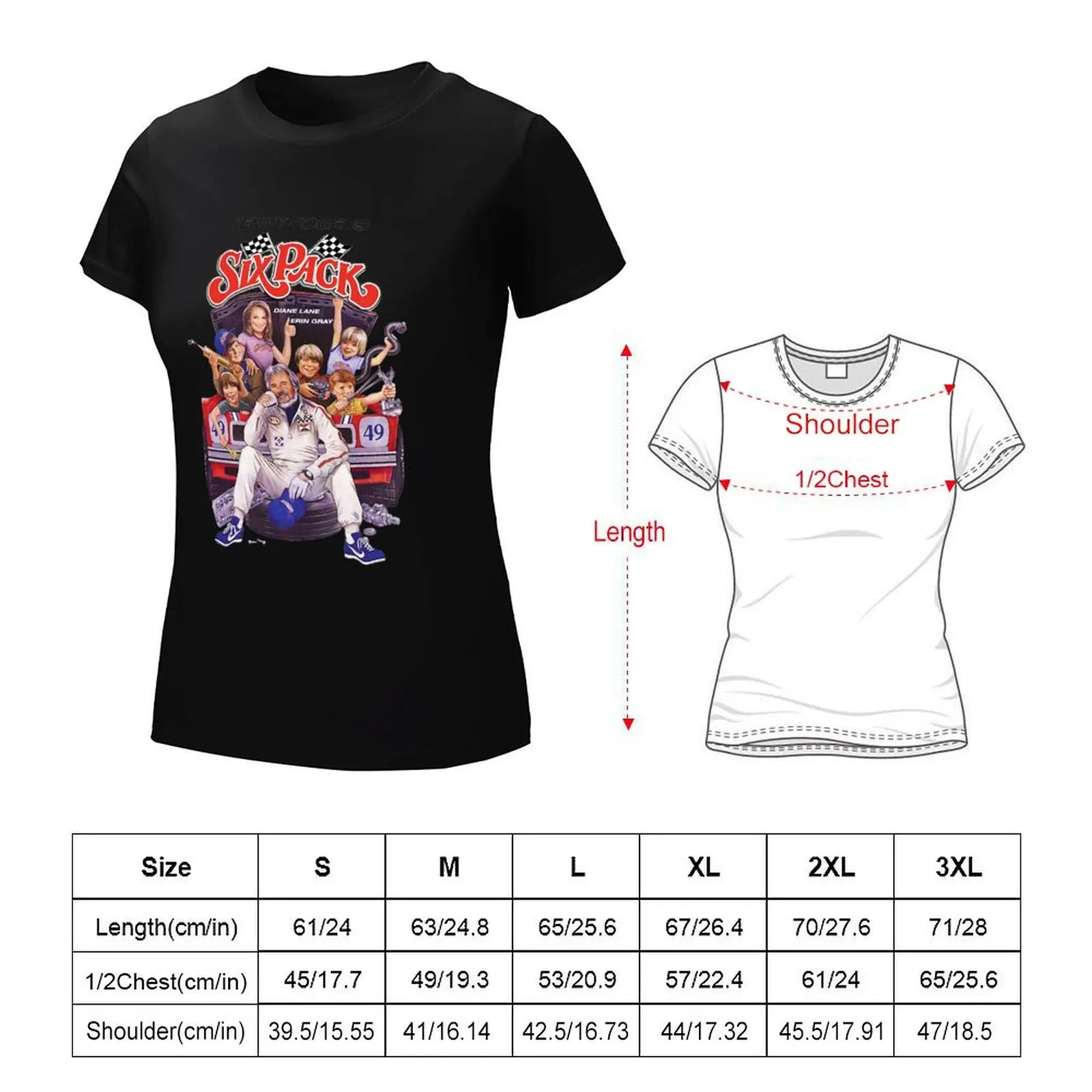 Legend Kenny Rogers American Singer Six Pack T-Shirt Female clothing tops funny clothes for woman