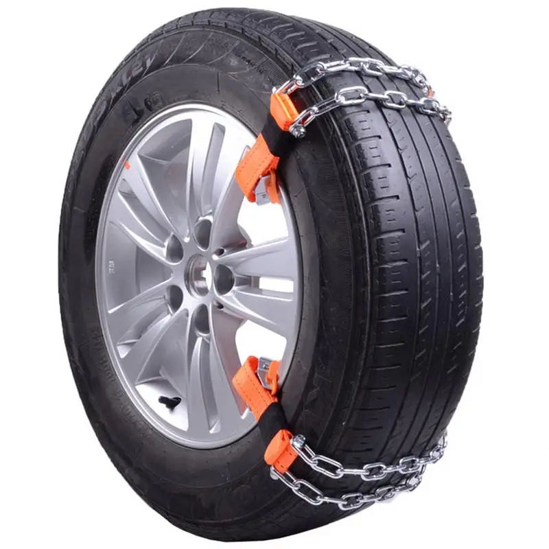 Tire Anti-skid Manganese Steel Chain Snow Mud Car Security Tyre Belt Clip-on Chain For Car Truck SUV Winter Car Accesories