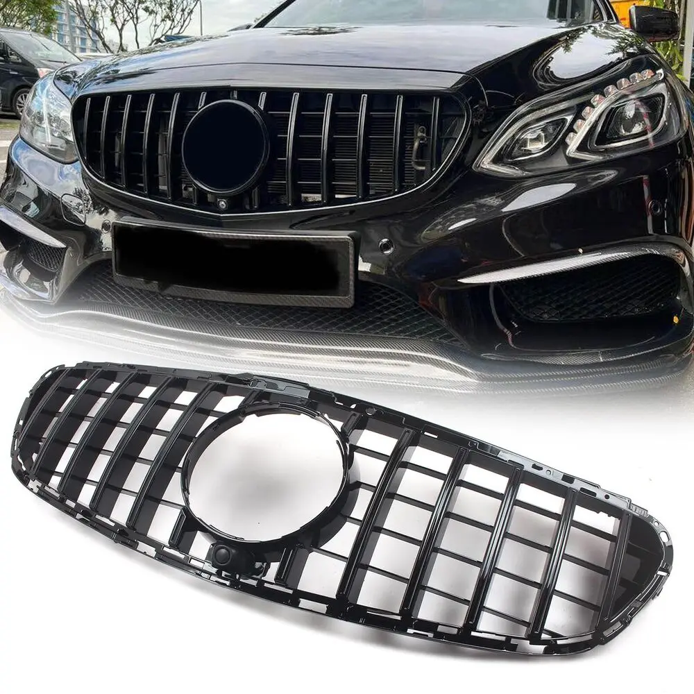 

GT Style Front Grille Gloss Black For Mercedes-Benz W212 E300 E350 2014-2016