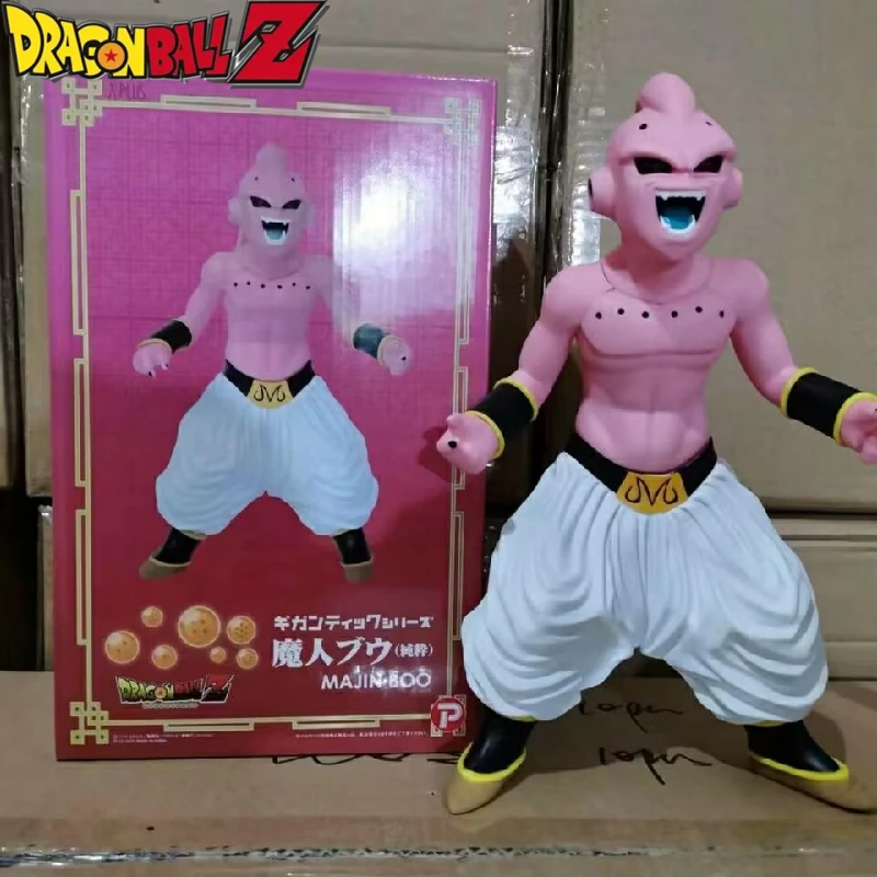 Dragon Ball Anime figurka otwarte płytki Majin Buu stojąca w pudełku 30cm lalka Pvc Action Model figurka dekoracyjna prezent dla dzieci