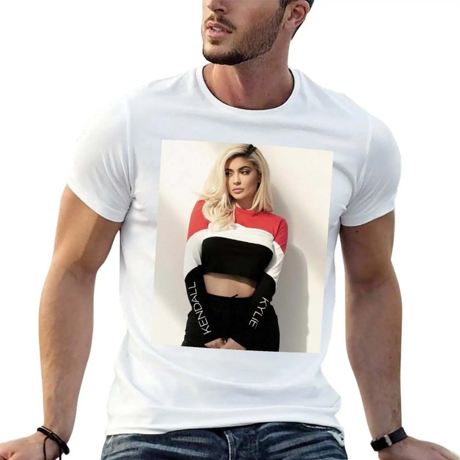 

Kylie Jenner T-Shirt t shirts for man cotton soft essential t shirt t shirts cotton 100% T-Shirt