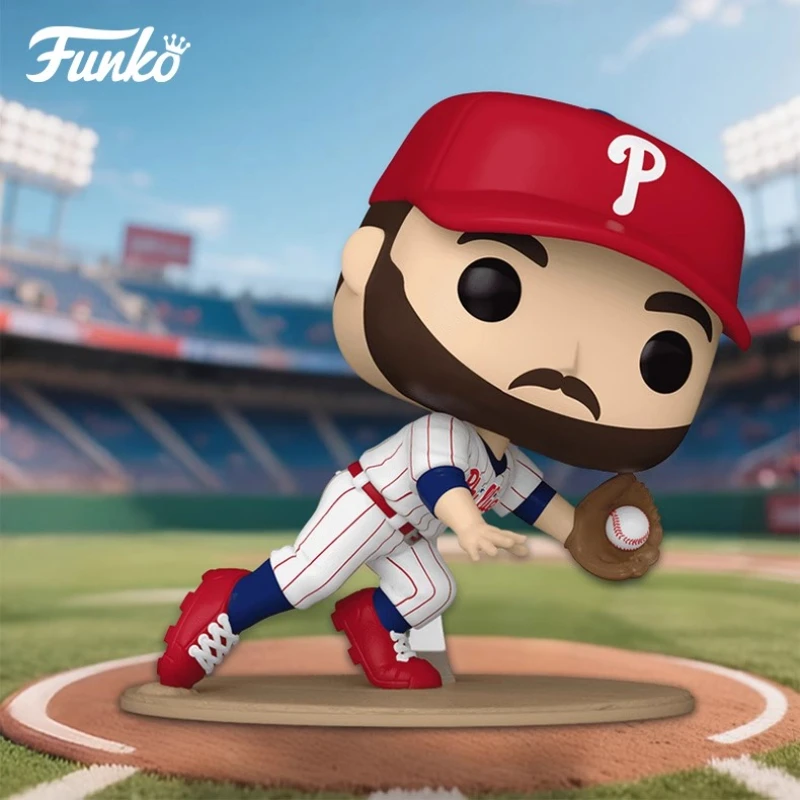 

Genuine Edition FUNKO POP Major League Baseball (MLB) Trea Turner Action Desktop Decoration Ornament Model Toys Collectible