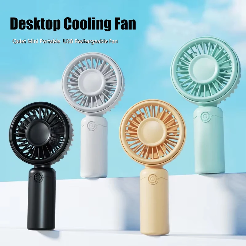 Quiet Mini Portable Usb Rechargeable Fan Desktop Cooling Fan For Makeup Kids Office Travel Outdoor Air Cooler
