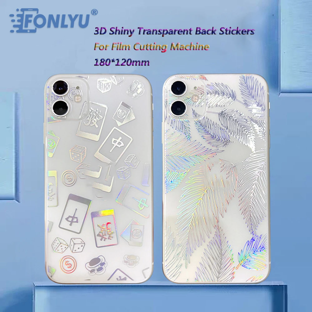 FONLYU 50PC 3D Transparent Back Cover Sticker Protector Movies Skin Membrane Hydrogel Film For Rockspace Cutting Plotter Machine