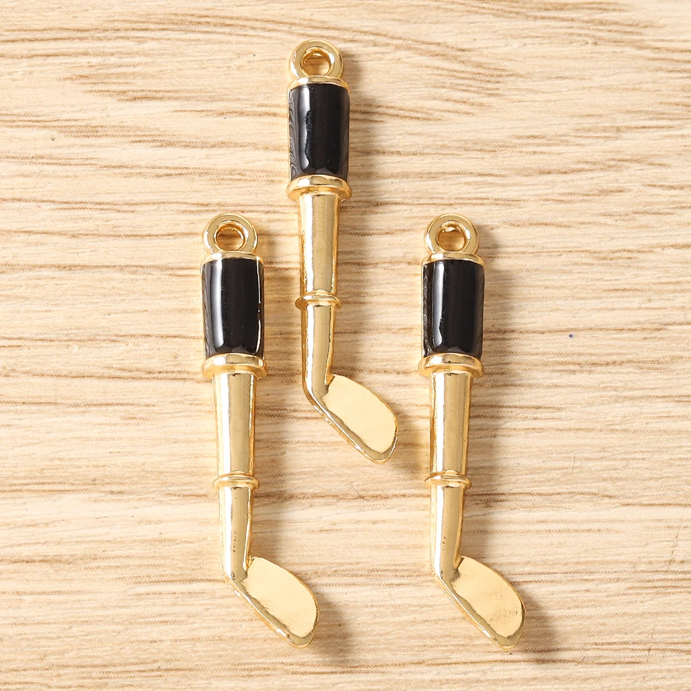 Tusember 10 Stück Niedliche Emaille-Sportgold-Club-Anhänger für Ohrringe, Halsketten, Armbänder, DIY-Schmuckherstellungszubehör – Detail 11
