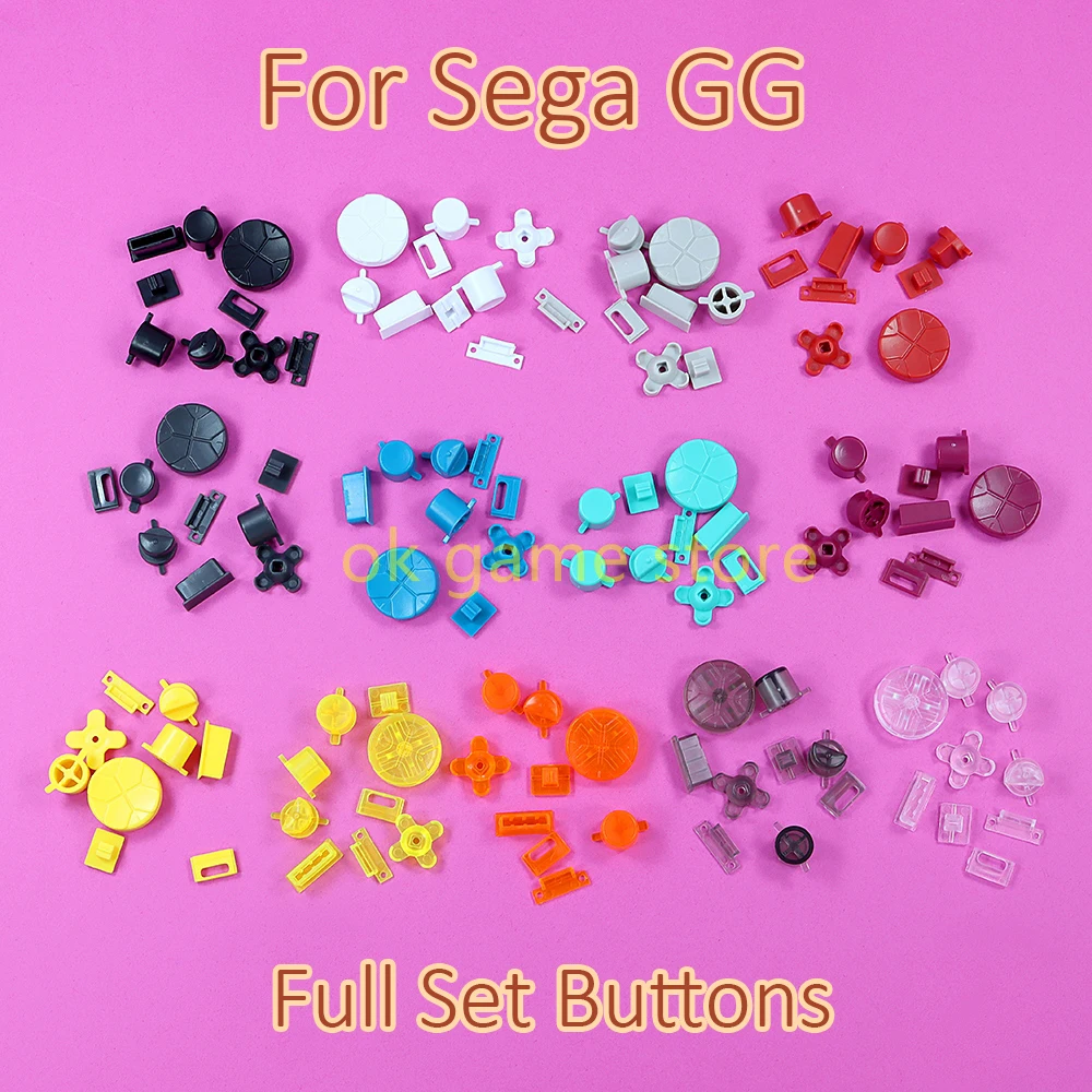 Botón de Joystick para SEGA GG, botones completos para SEGA GAME GEAR, accesorio para controlador de juegos, piezas de reparación