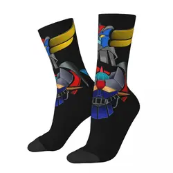 MAZINGER Z Essential UFO Robot Goldrake Grendizer Anime Kawaii Drawstring Socks Cartoon Pattern Socks harajuku Men Happy hip hop