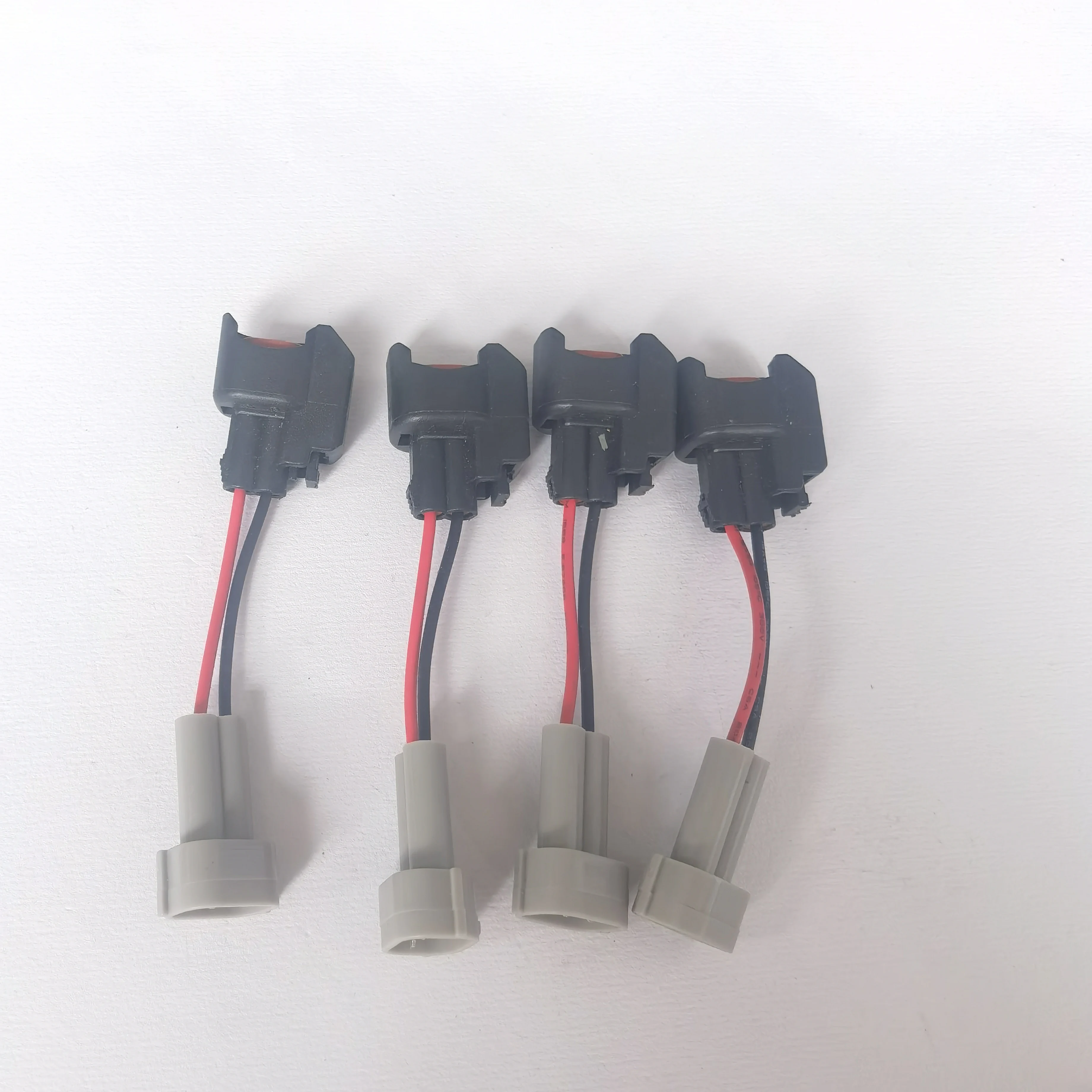 4PCS High Quality Fuel Injector plugs adaptor female EV14 EV6 USCAR to Denso male with wire