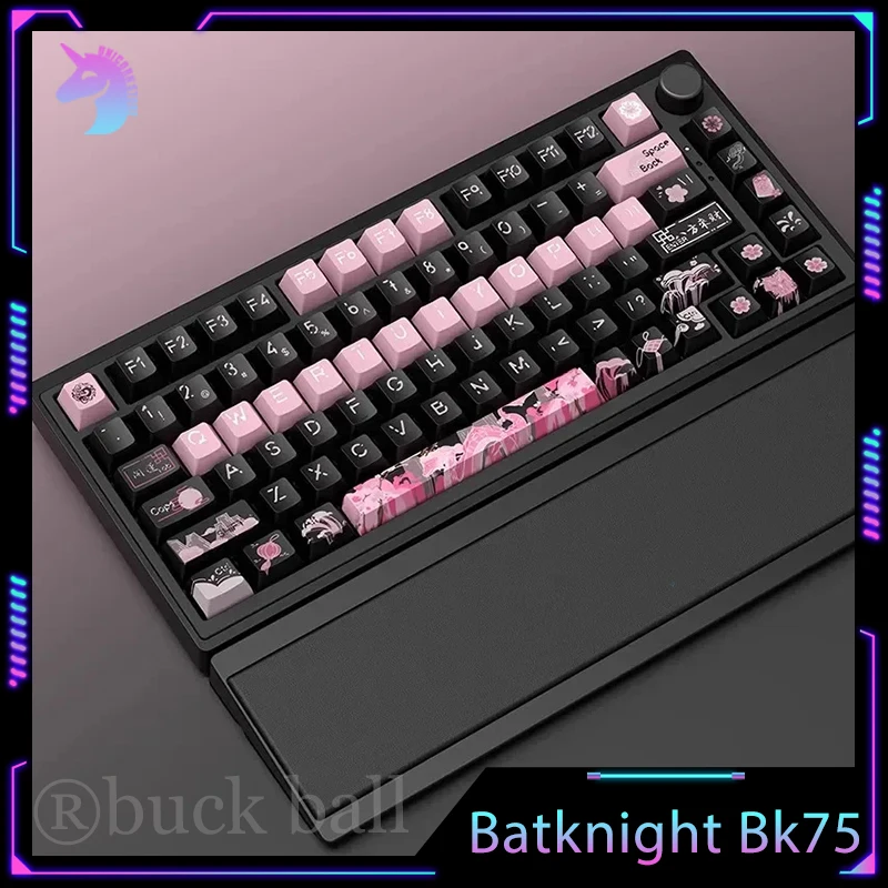 

Механическая клавиатура Batknight Bk75, беспроводные bluetooth клавиатуры с ручной поддержкой, прокладка, 3 режима, горячая замена, пользовательская клавиатура для киберспорта