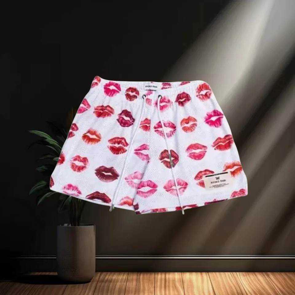 

New Men's and Women's Universal Mesh Summer Casual Shorts Quick Dry Sports Shorts Beach 3d Printed Drawstring Breathable Shorts