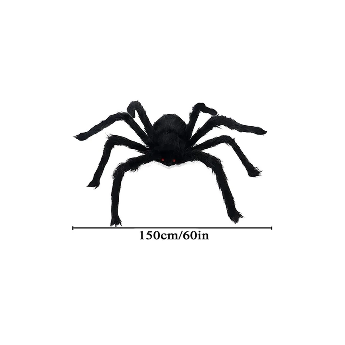 Halloween Spider Decoratie, Zwarte Zachte Enge Spin Levensechte Okumo Rekwisieten Zijn Geschikt Voor Gezinnen En Binnenplaatsen