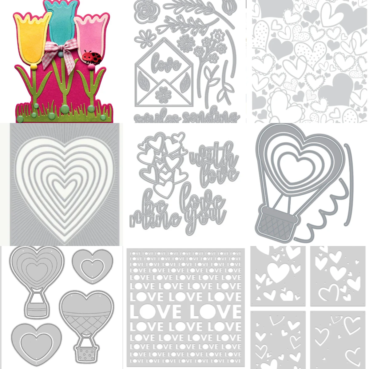 Valentine's Day Love Cupid Stamps 2026 NEW Cutting Dies Scrapbook Diary Decoration Stencil Embossing Template DIY Greeting Card