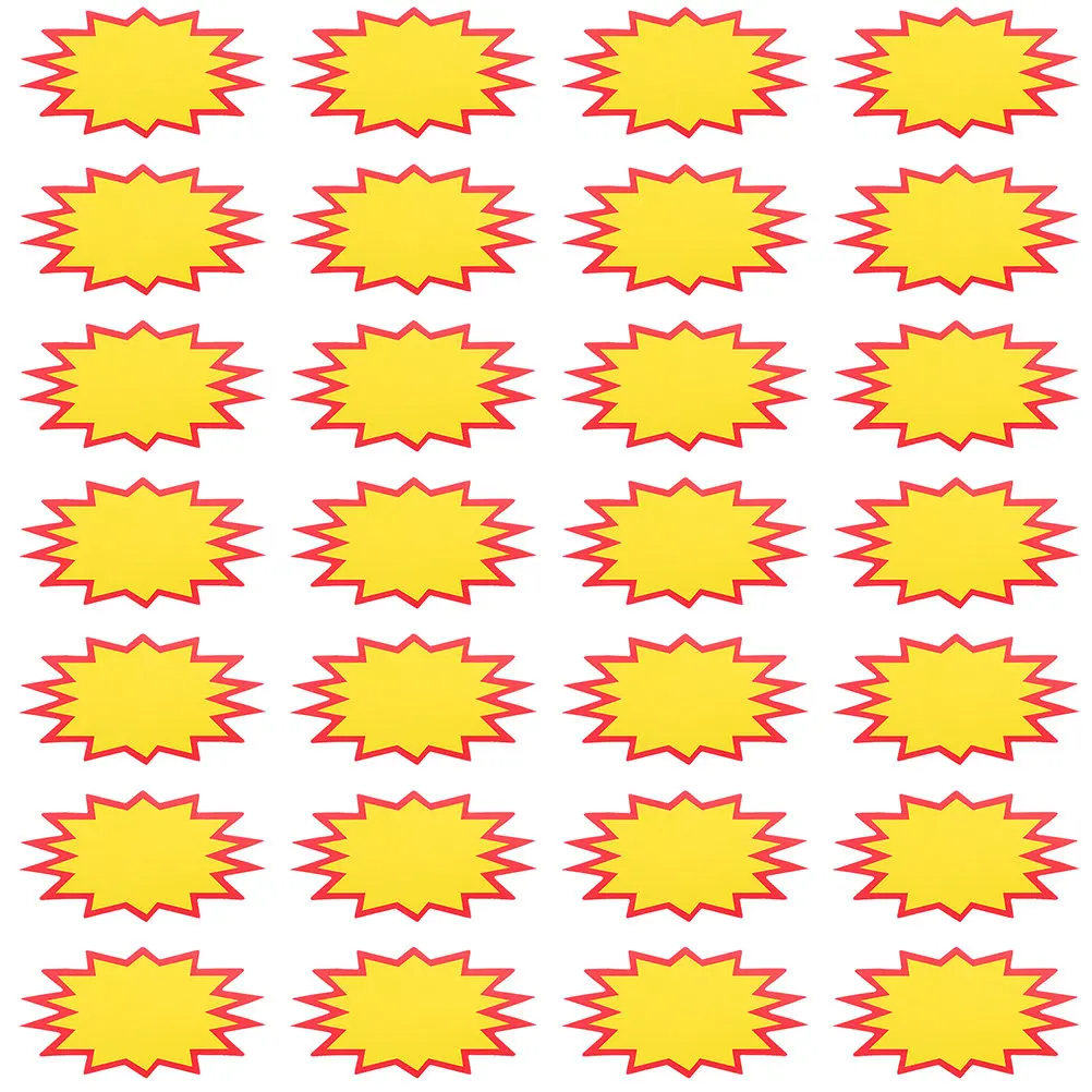 

100 шт. этикеток для розничной торговли, премиальные ценники из картона для магазинов, супермаркетов, распродаж в гаражах, рекламные наклейки с ценами