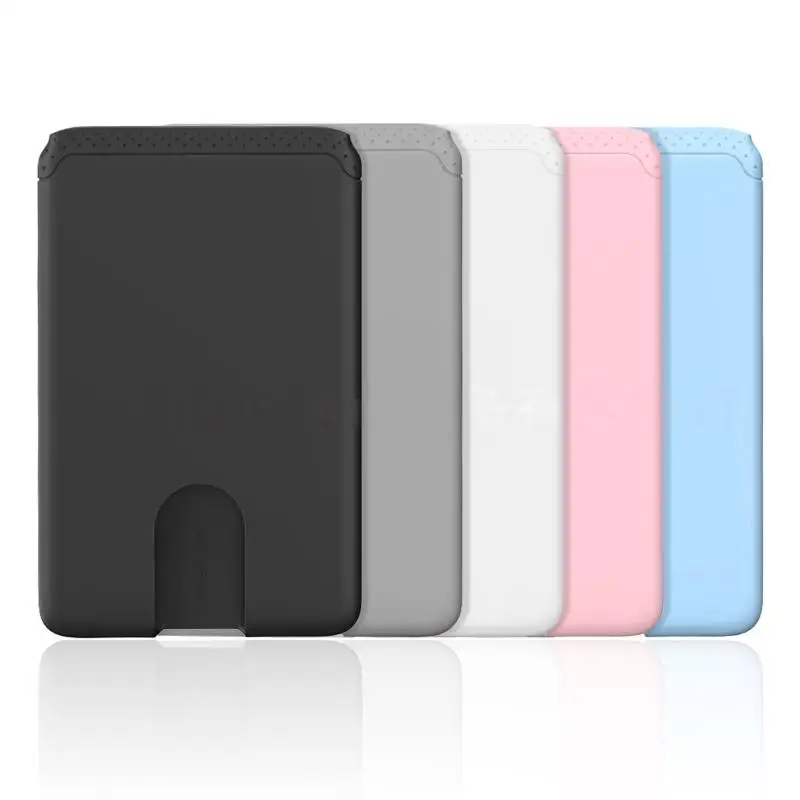 Silicone Phone Card Holder Adhesive Wallet Sticker 1Pcs for Secure Credit Card Storage on-the-Go