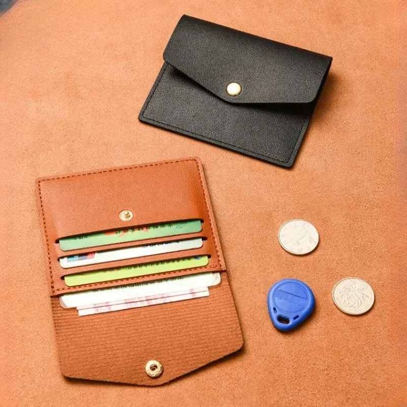 

Leather Multi-card Slot Card Holder Portable Wallet Men Women Bank Credit Card Organizer Case Card Wallet for Business Travel