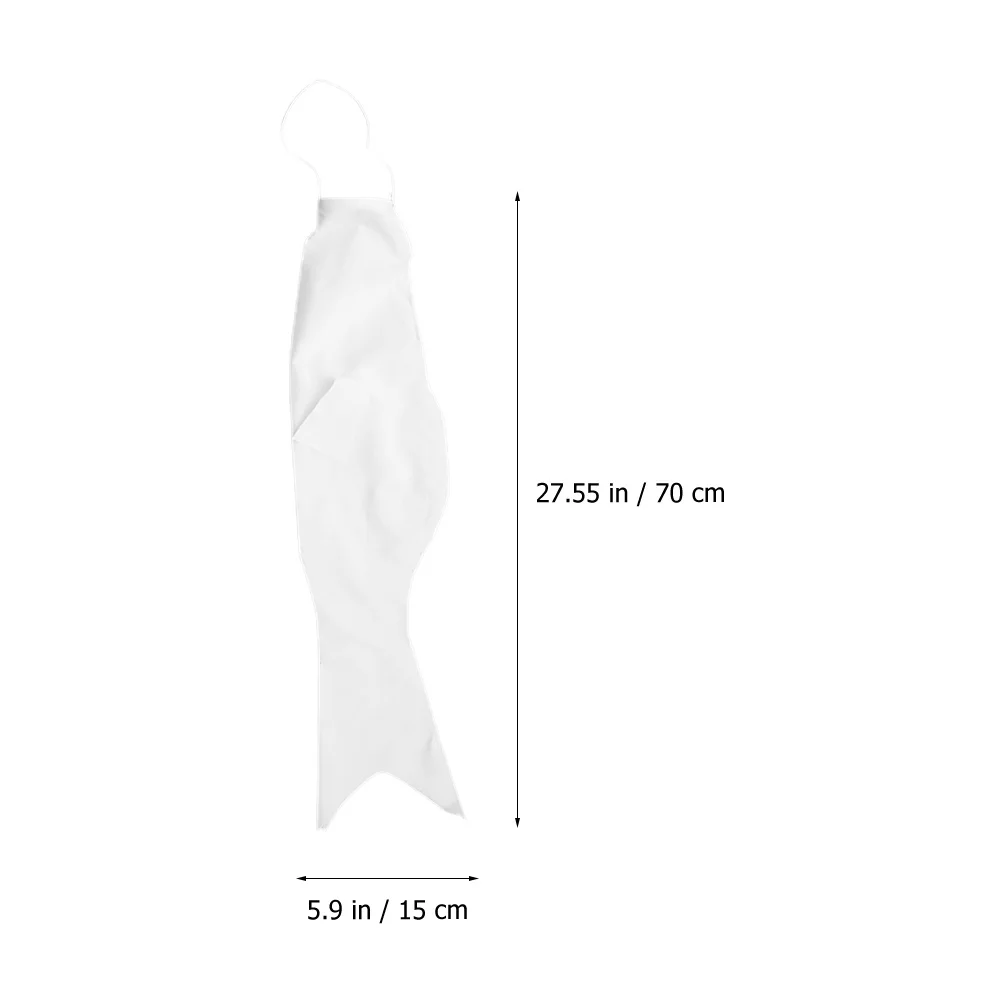 

3Pcs Blank Japanese Carp Koinobori DIY Painting Craft Blank Fish Windsocks Japanese Carp Flag Art Project