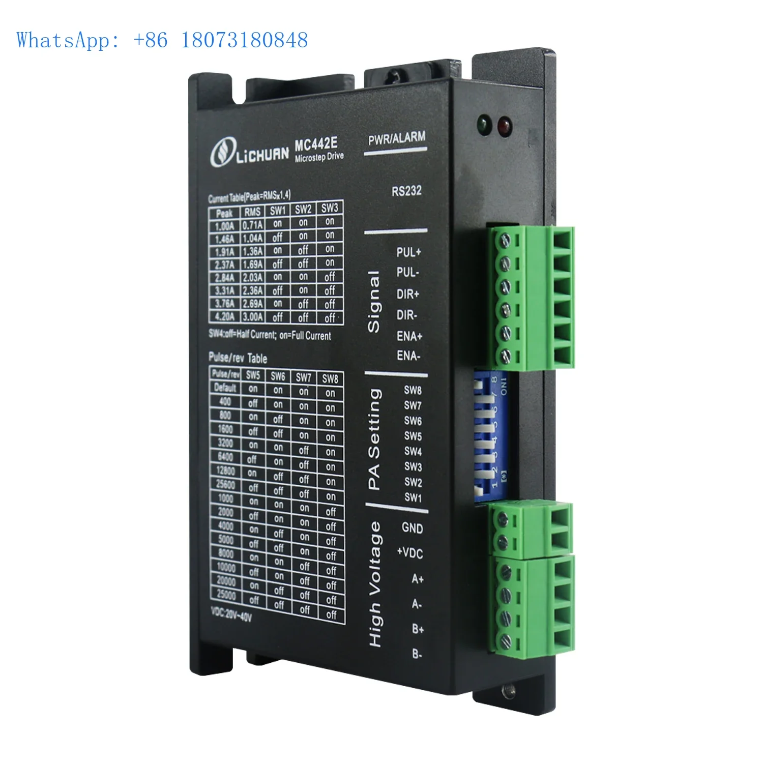 Lichuan MC442E 2 phase stepper driver 4.2A match for Nema 17  Nema 23 stepper motor for cnc machine