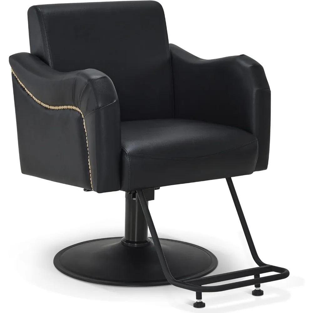 

Salon Chair for Hair Stylist, Black Hydraulic Styling Barber Chair for SPA&Home Salon, Barbershop 9434