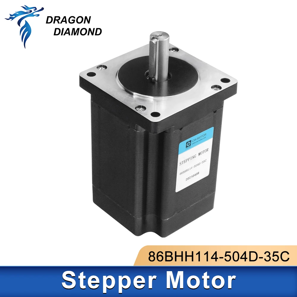 2-Phase Stepper Motor 8Nm 5A 4-Lead Nema 34 Servo Motor High Torque 86BHH114-504D-35C For CNC Engraving Milling Machine