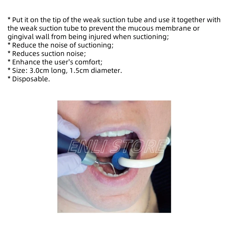 50Pcs Dental Suction Tube fixing bracket Protective Sponge Protect the Gingival Mucosa Dental Chair Dental Clinic - view 2