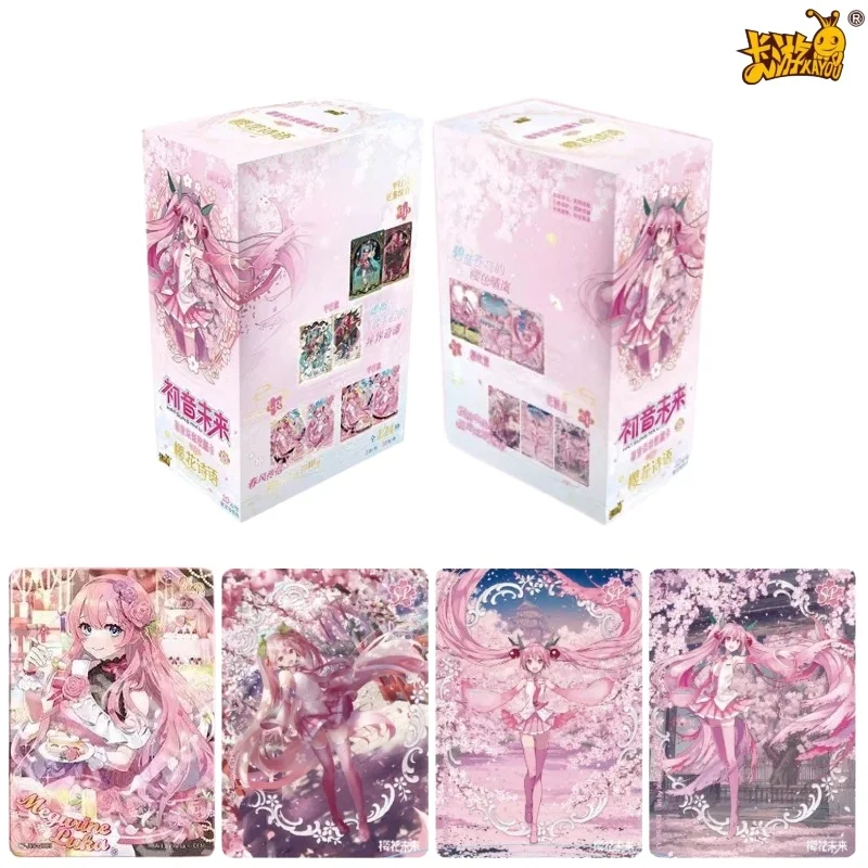 

KAYOU Hatsune Miku Debut Pack Vol.5 Cards Sakura Miku Gold Foil Character Cards Sakura Poetry Official Collectible Box