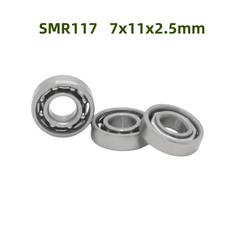 

50 шт. подшипник из нержавеющей стали SMR117 7x11x2,5 мм открытый миниатюрный шарикоподшипник SMR117 7*11*2,5 мм