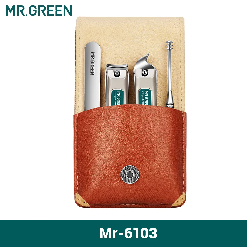 Mr. grün tragbare Maniküre Set Nagel knipser Reise werkzeuge Kit Edelstahl Geschenk box für Freunde oder Familie