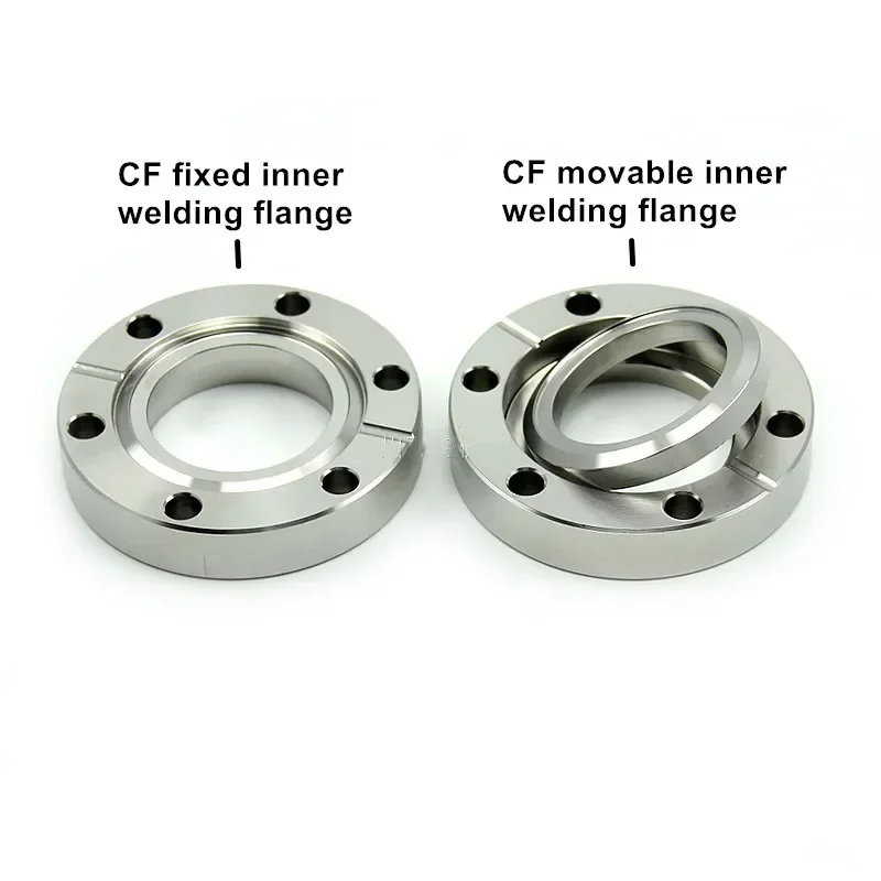 CF Inner Welding  Flange CF16/25/35/50/63/80/100/150/200/250 Ultra High Vacuum Flange Stainless Steel 304 material