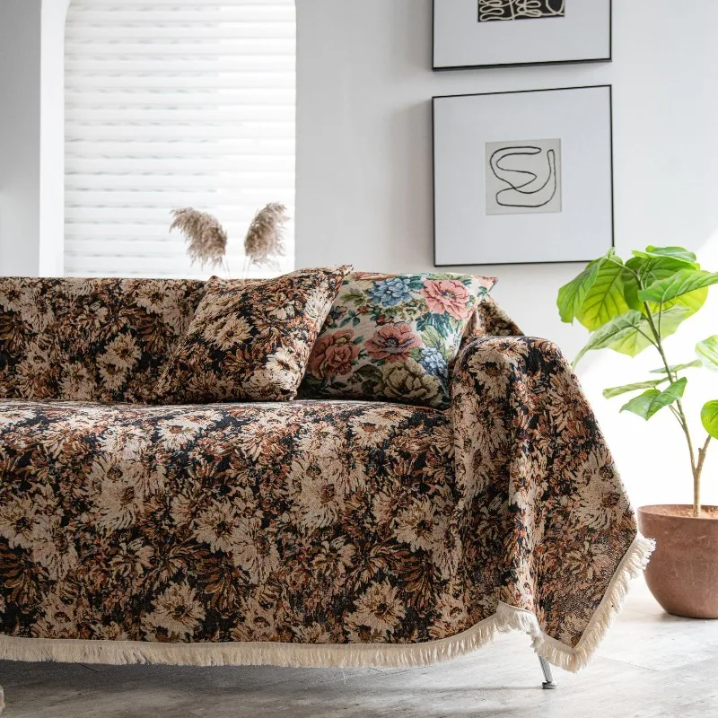 New Cotton Blanket Gauze Fringed Sofa Towel Double-sided Use Summer Cooling Blanket and Bedspread Soft Household Bed Sheet