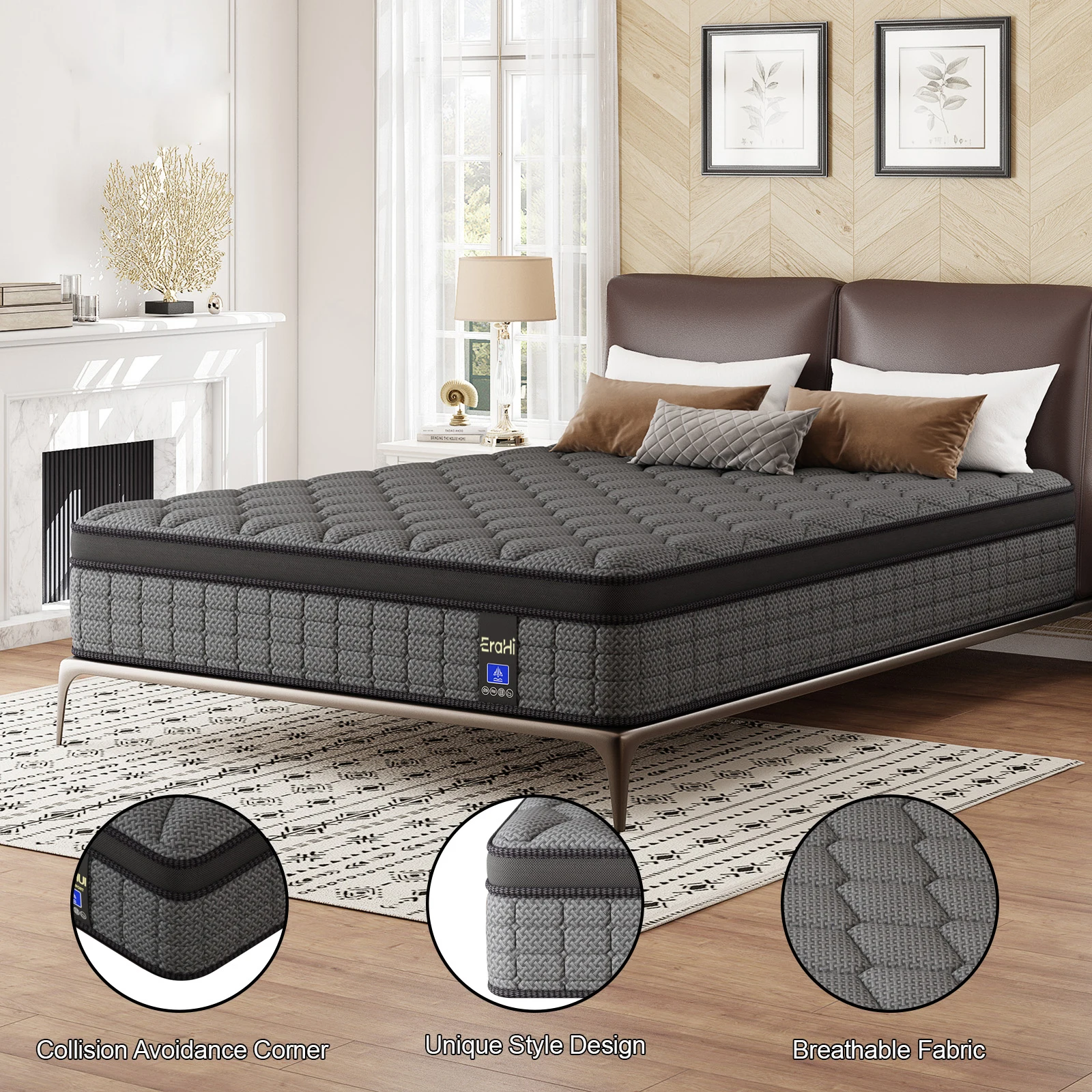 12インチのクイーンサイズマットレス、キングサイズマットレス - Memory Foam Mattress In A Box Queen のレビューと価格