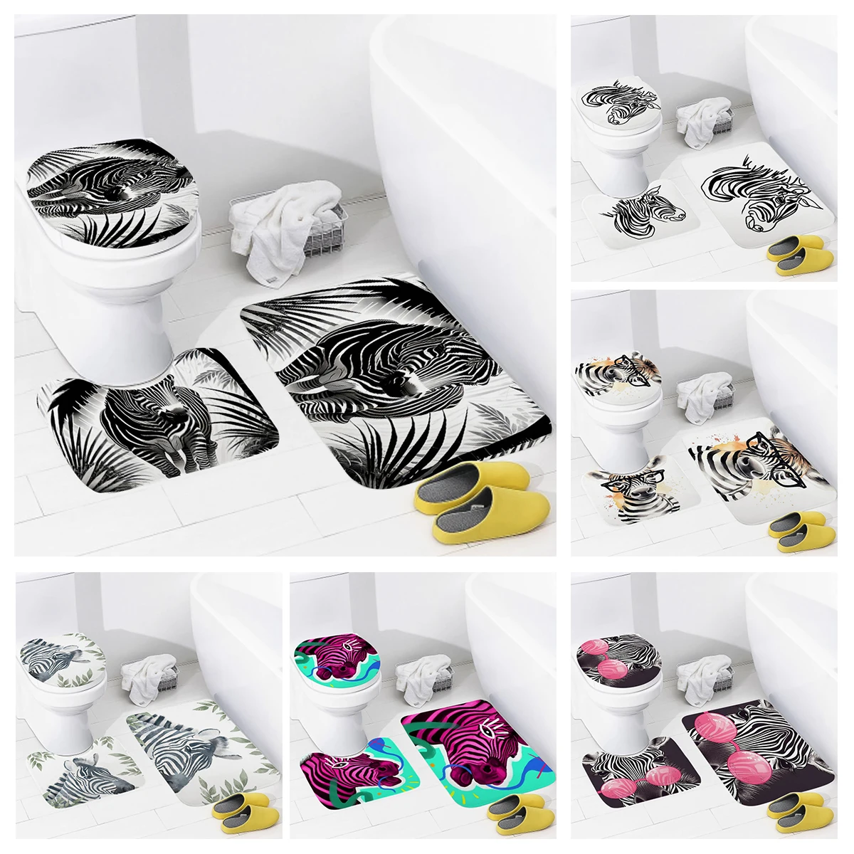 

Домашние коврики для ванной в стиле аниме, коврик для ног в стиле животного, современные аксессуары, Противоскользящий коврик aaaa для ванной