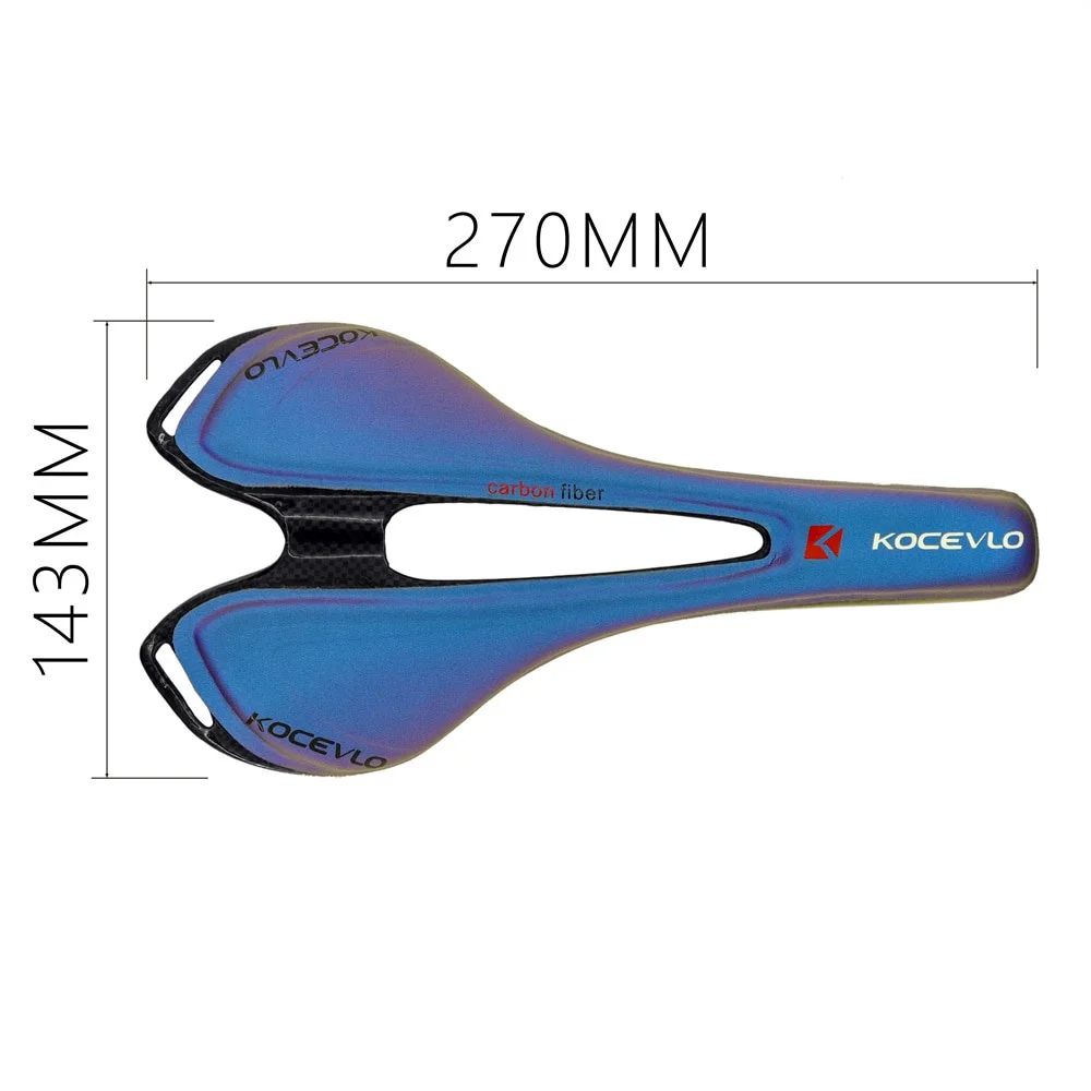 KOCEVLO Full Carbon Fiber Saddle Ultra Light Weight Lightweight 143mm 155mm for MTB Mountain Bicycle Road Bike Parts