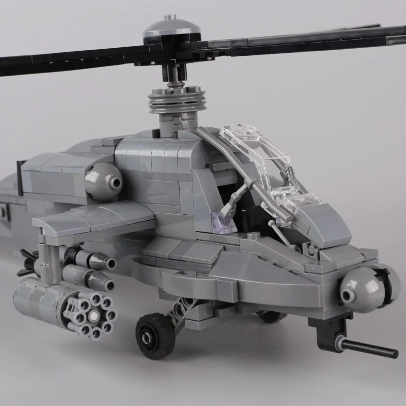 Figurines de soldats de l'armée américaine, blocs de construction, modèle de chasseur, AH-64, avion militaire moderne, véhicule Hummer, voiture, jouets en brique MOC pour garçon