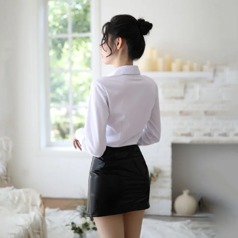 PX19-Z13Shirt Outfit Hip Skirt Business WearOLCostume Uniform Temptation Secretary