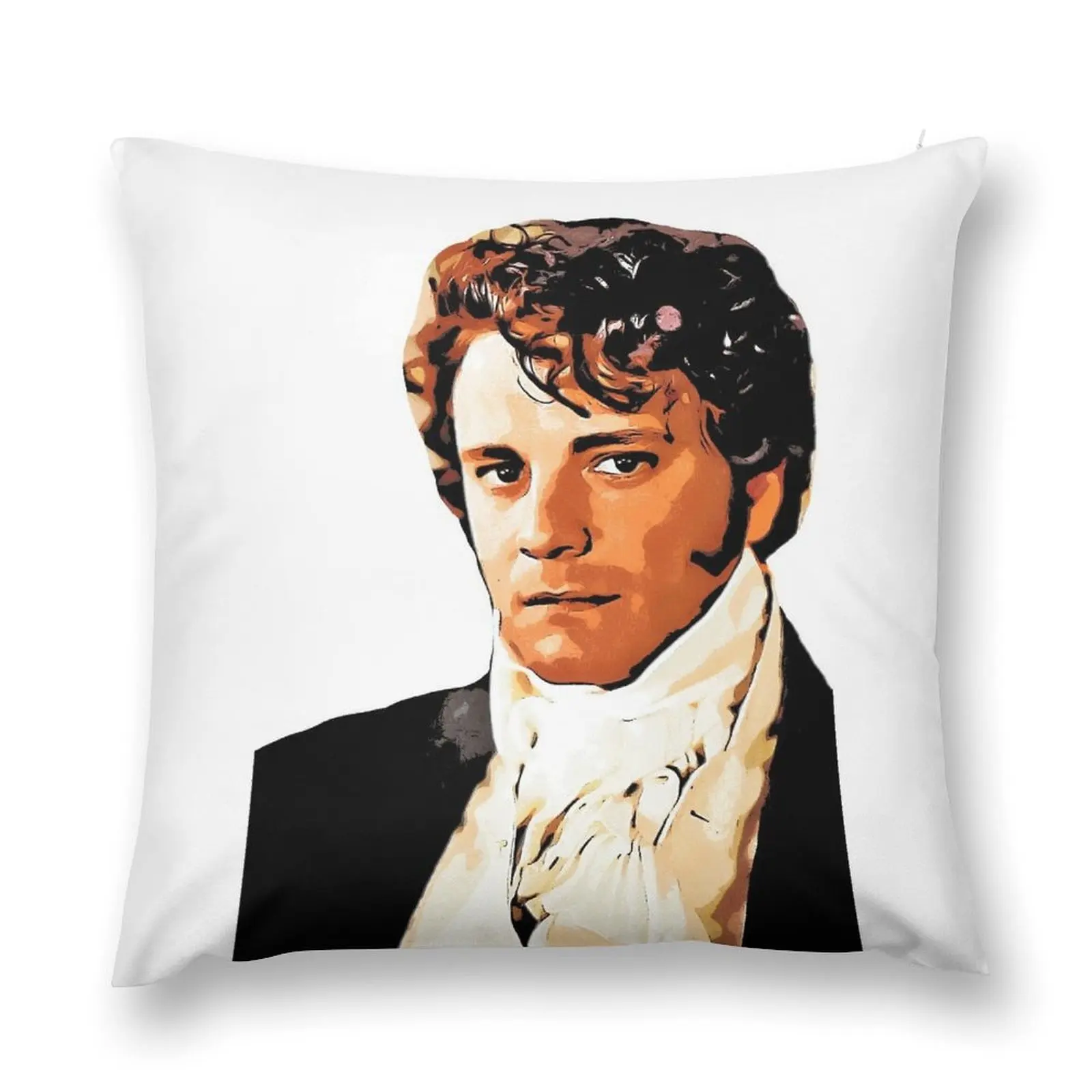 Mr Darcy, Pride and Prejudice Art Print Cartoon Effect Throw Pillow Throw Pillow Cusions Cover Bed pillowcases pillow