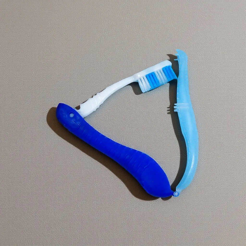 

Складная дорожная зубная щетка с мягкой щетиной, портативная, компактная, для кемпинга, походов, гигиены полости рта в дороге, одноразовая, из полипропилена