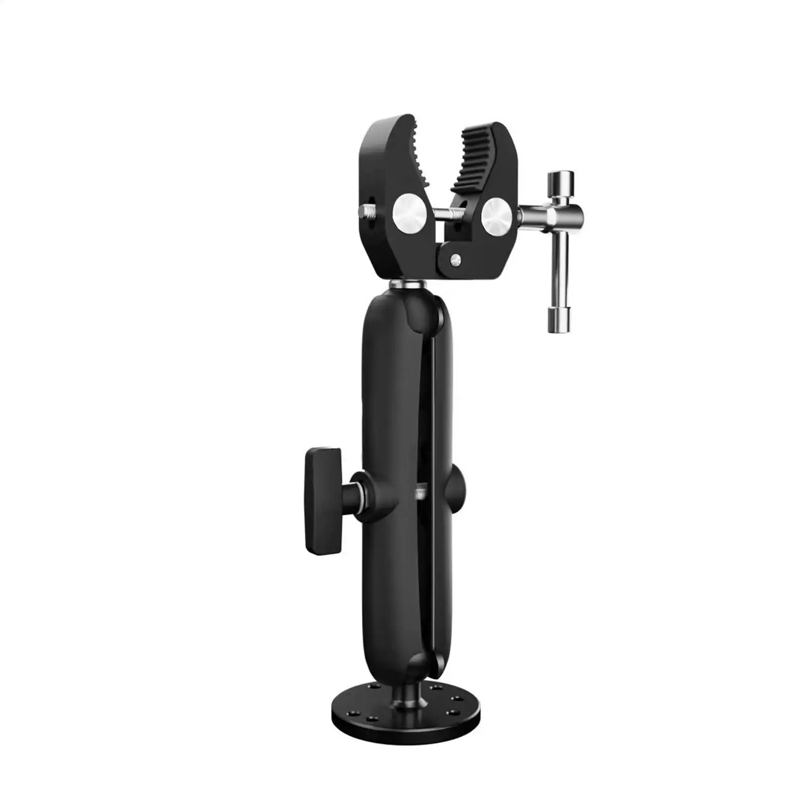 

Trolling Motor Mount 360 Degree Adjustable Aluminum Alloy Trolling Motor Support Shaft Support Clamp Reduce Bounce Stabilization