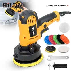 HILDA Electric Car Polisher Machine Auto Polishing Machine Adjustable Speed Sanding Waxing Tools Car Accessories Powewr Tools