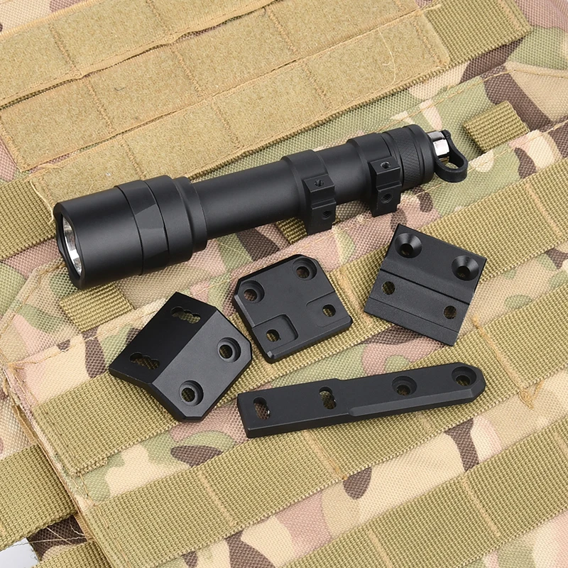 

WADSN M600B M300C M600U Tactical Flashlight M-Lok Keymod Offset Mount Rail Weapon Scout Light M600 M300B Airsoft Accessories