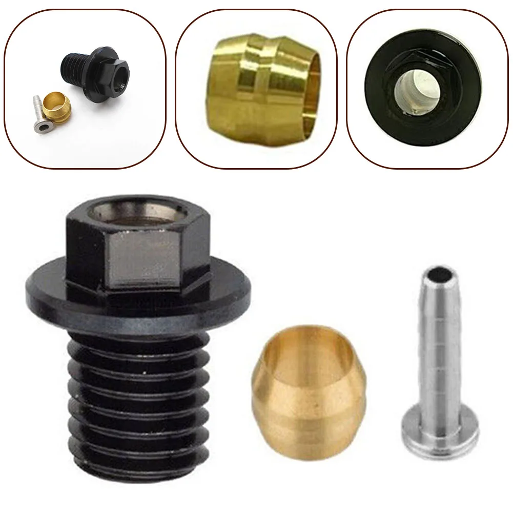 Oil Needle With Screw For Shimano SM-BH90-JK-SSR Stainless Steel Olive Insert And Connecting Bolt Nut Bicycle Accessories