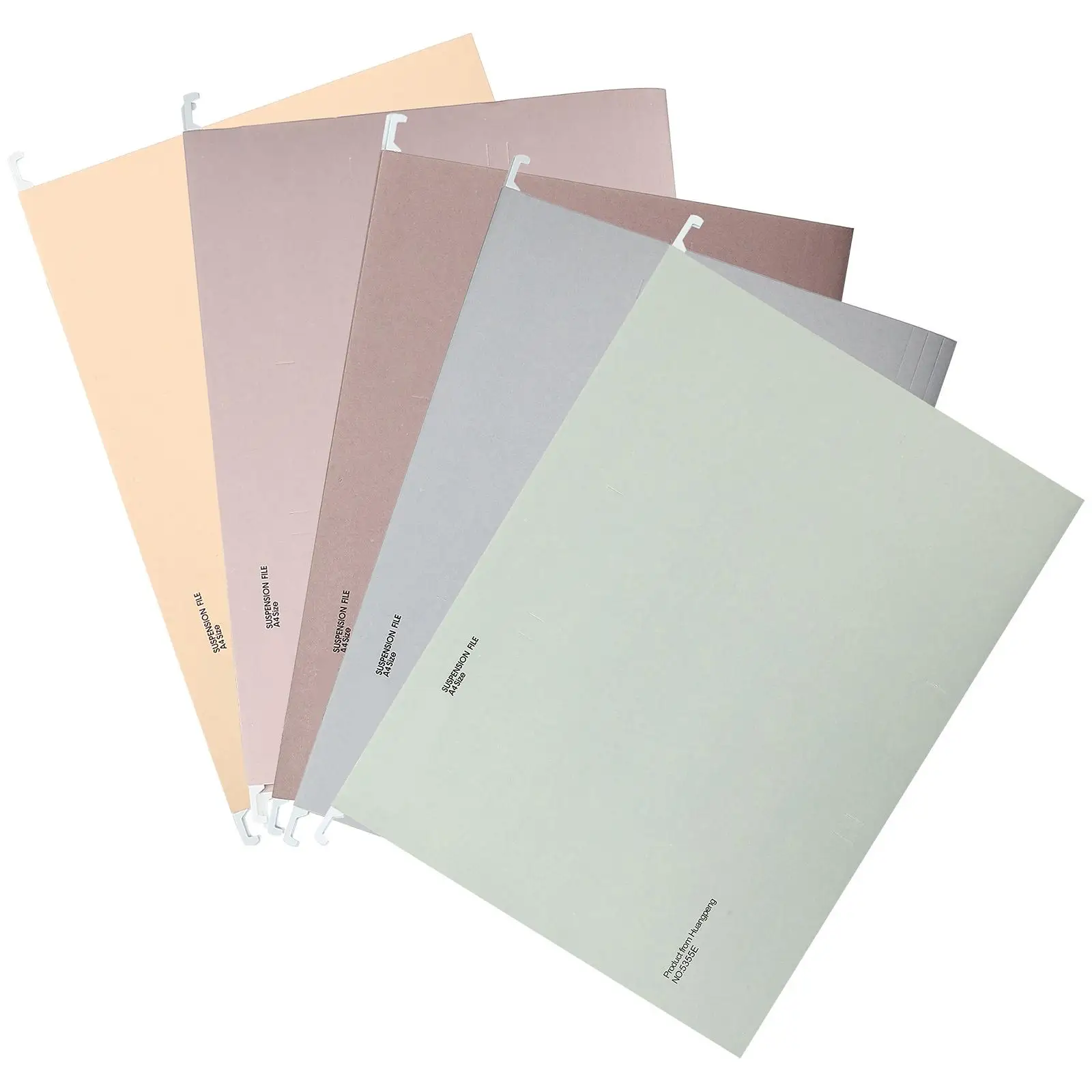 5 Pcs File Folder Classification Hanging Receipt Pouch Proper Size Colorful Document Container Office Portable Bills Organizer