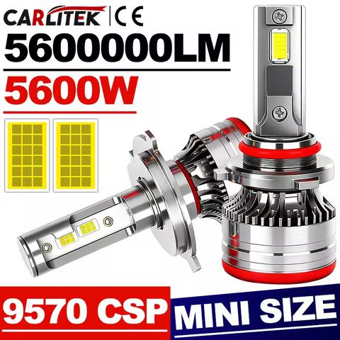 H4 LED Car Headlights 5600W Power CSP 9570 H7 H1 H11 H8 H9 9005 HB3 9006 HB4 9012 HIR2 STG Fog Light CANbus Mini Diode 6000K 12V
